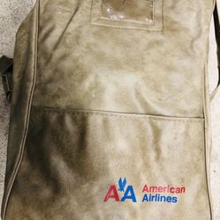 Vintage American Airlines Heavy duty Leather Bags 