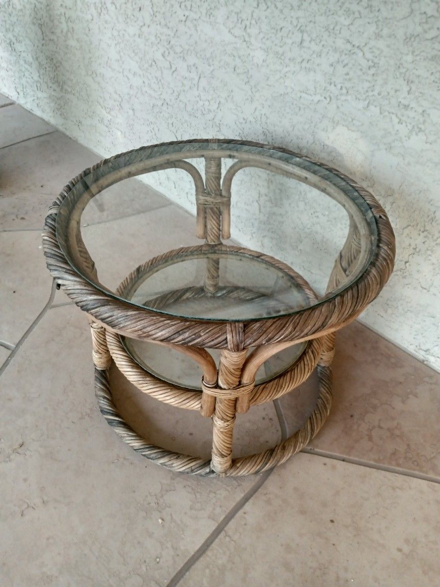 Rattan Wicker Table - Round