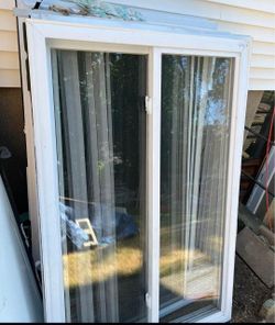 White Vinyl Double Window