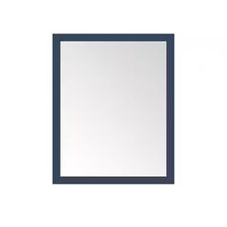 Home Decorators Collection Mayfield 28 in. W x 36 in. H Rectangular Framed Wall Bathroom Vanity Mirror in Grayish Blue