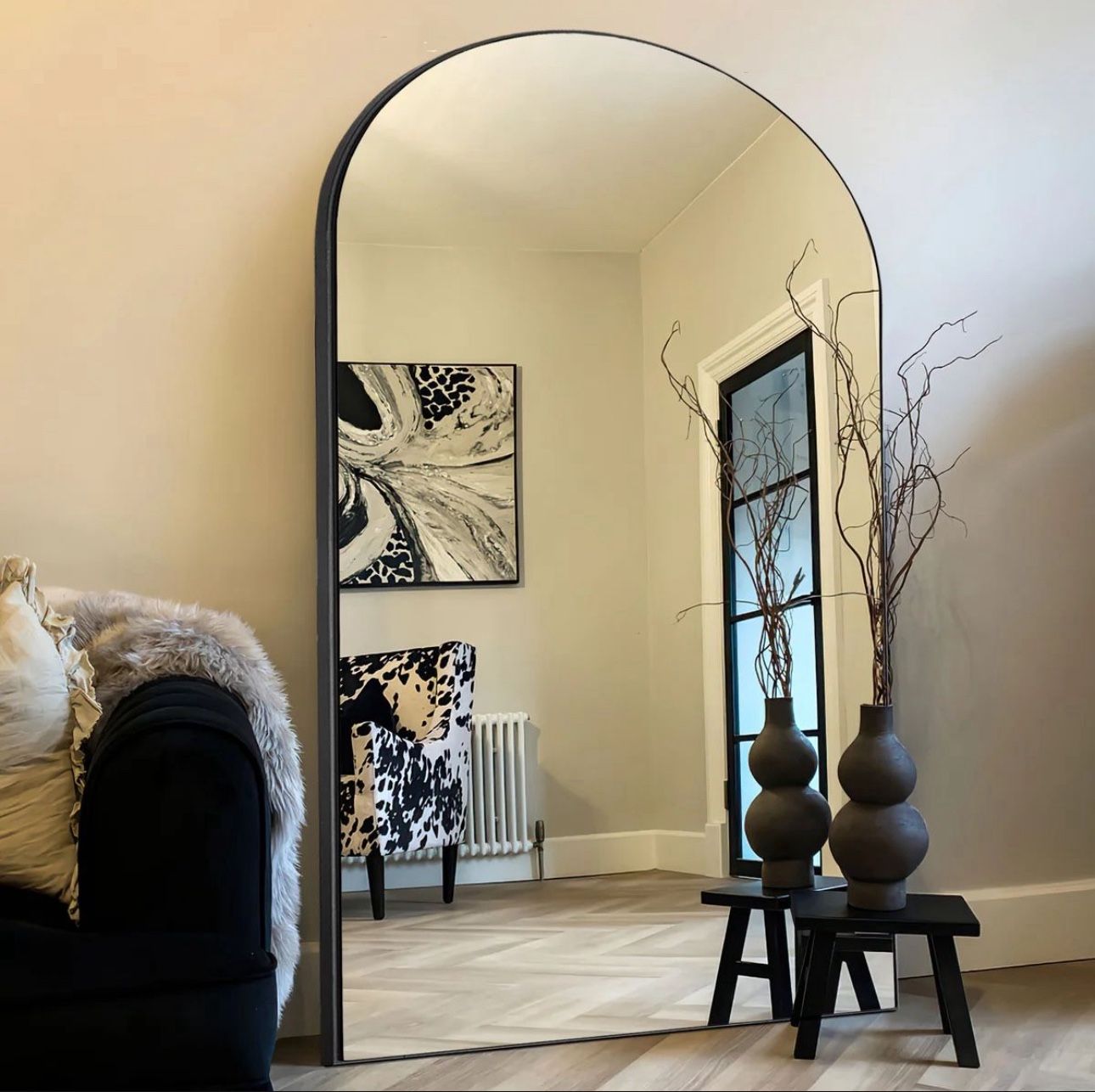 Riley-Oversized Arched-top Full Length Standing Mirror 71x32”
