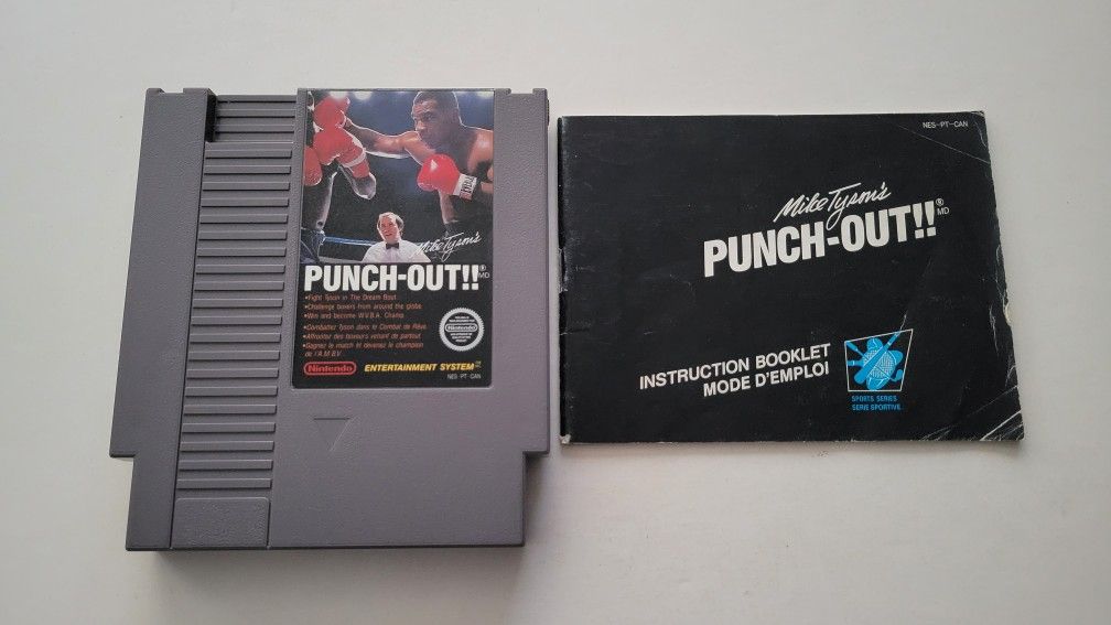 Mike Tyson's Punch Out (Nintendo NES, 1987) Cartridge & Manual Only! Very Good Cond! Works Perfectly!