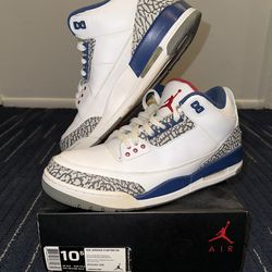 Air Jordan Retro  3 True Blue Size 10.5