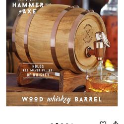  Axe Whiskey Barrel 1L Liquor Container