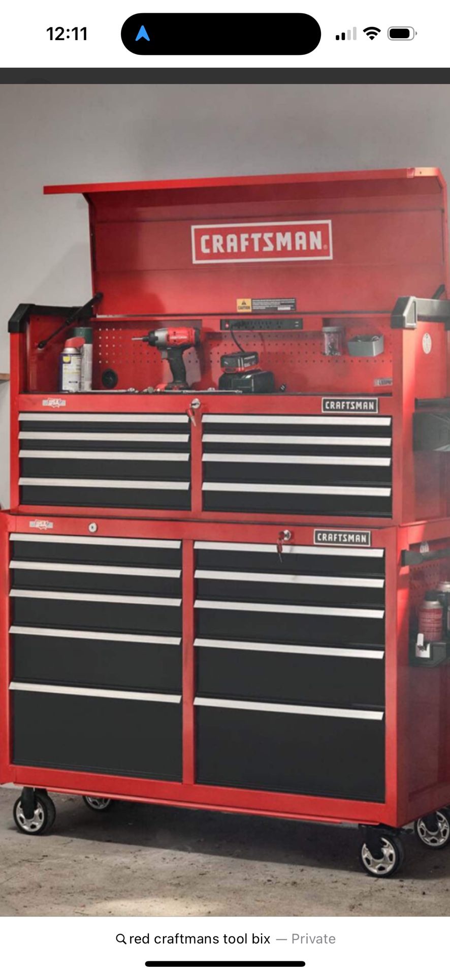 CRAFTSMAN S2000 52-in Metal Rolling Tool Storage