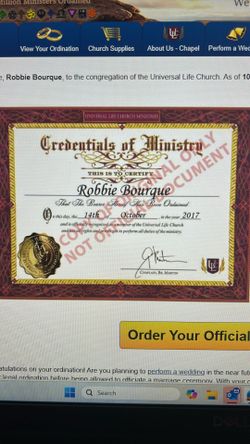 Wedding Officiant