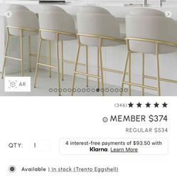 Brand New Rove Concept Angelo Counter Stool