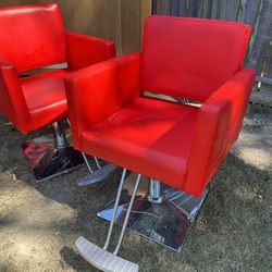 6 Matching Barber Chairs