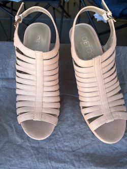 Toetos Light Pink Gladiator Heeled Sandals