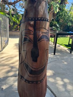 Palm frond tiki