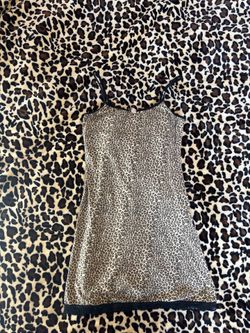 leopard print mini dress