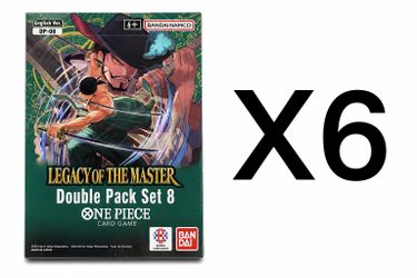 One Piece DP-08 Legacy of the Master Double Pack Set Case (6 Display Boxes) English