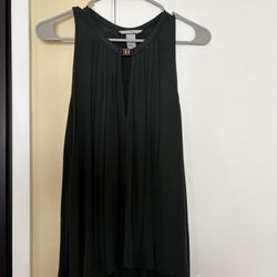 Long Dark Green Sleeveless Top