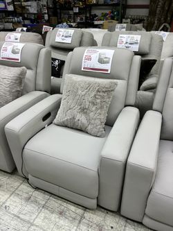 Wren Zero Gravity Power Leather Recliner with Power Headrest