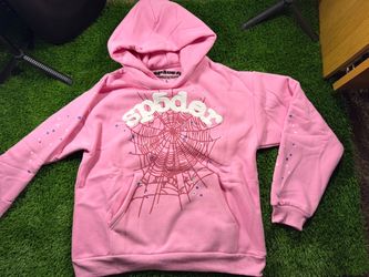 Sp5der Pink Hoodie Sweatshirt