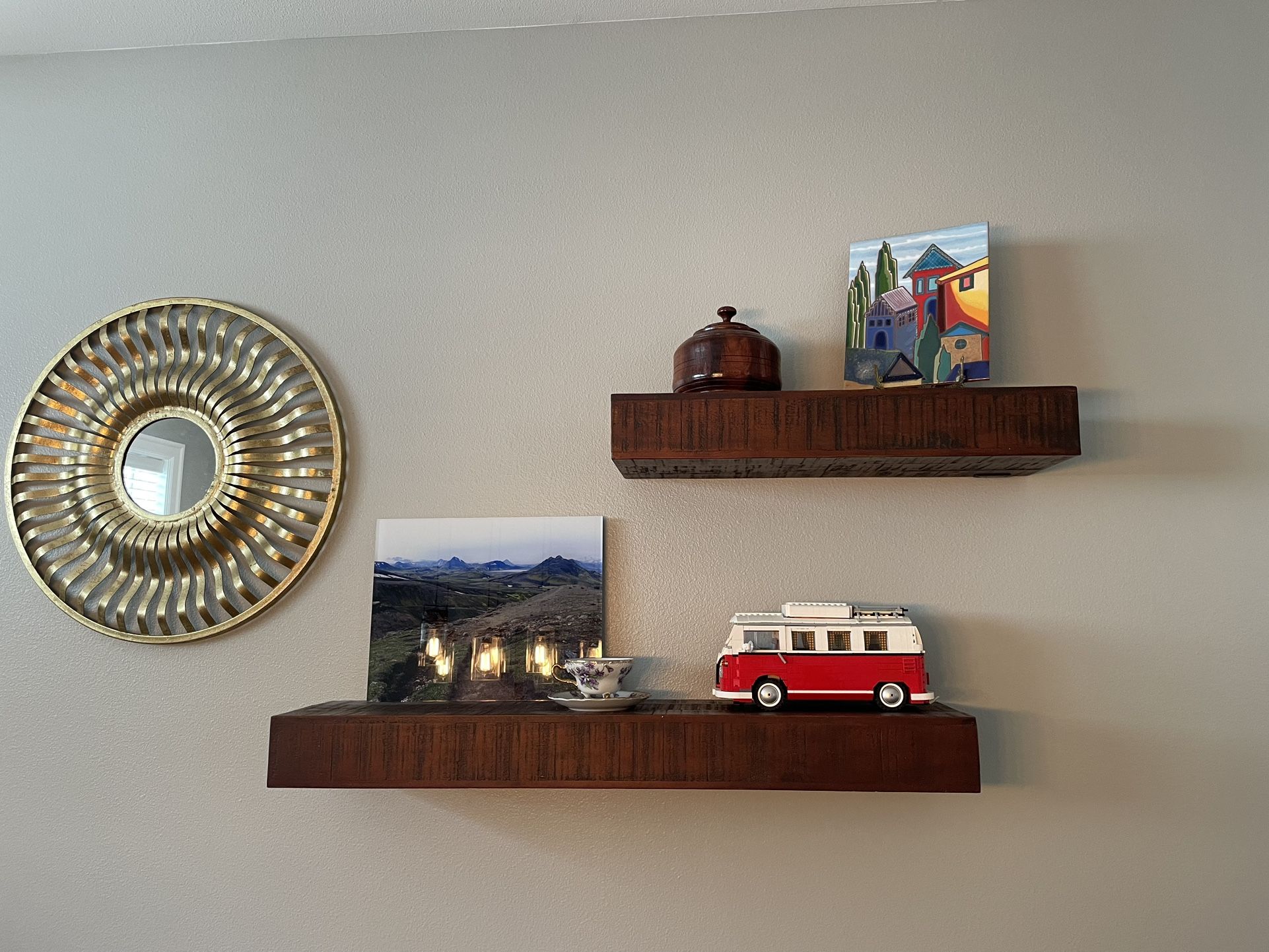 Mahogany Shelves