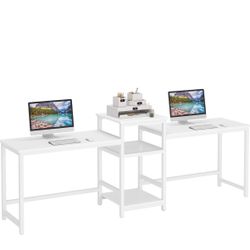 double white desk
