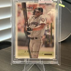 2001 Fleer Triple Crown J.T. Snow #32 Giants Baseball Card