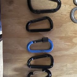 Different Size Caribiners