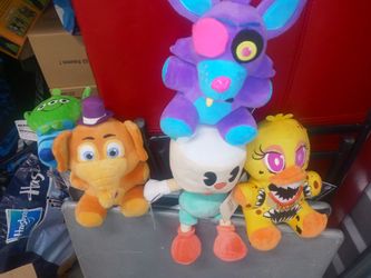 FNAF Plushe Alien Plushe Cuphead DragonballZ