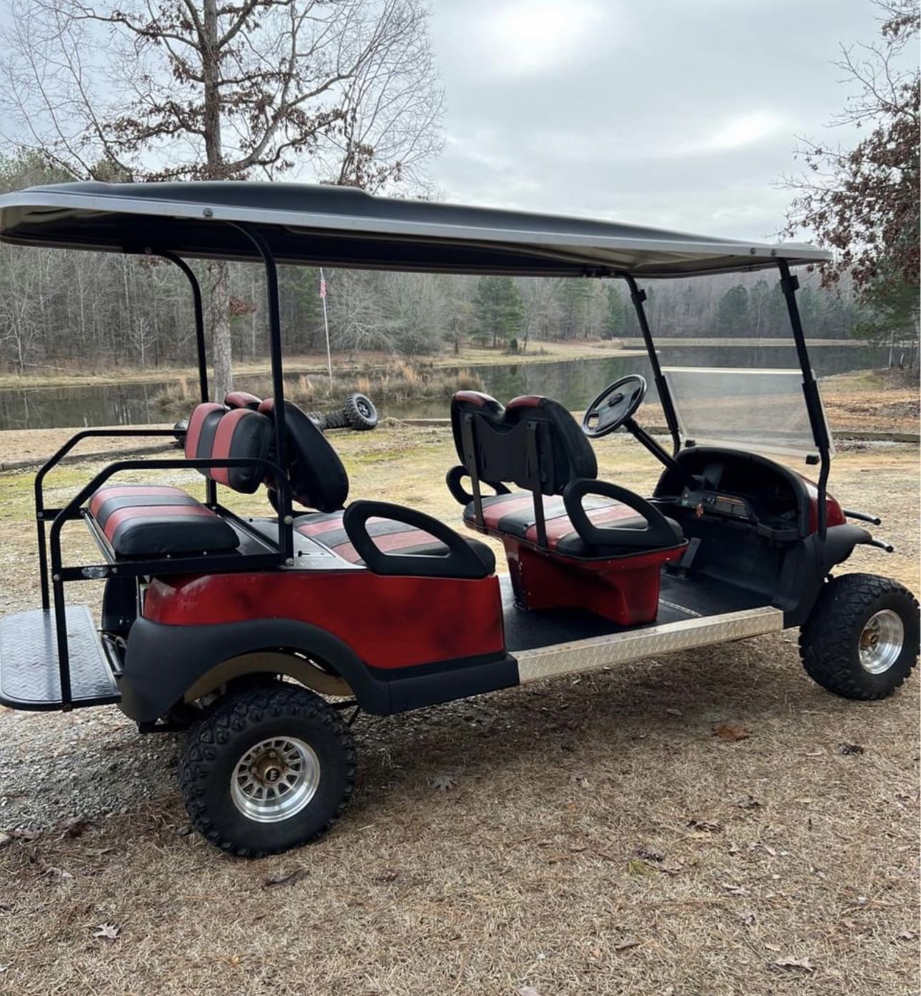 CLUB CAR SIX SEATER STRETCHED EXCELLENT EZGO YAMAHA STAR EV GEM CAR