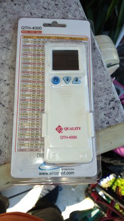 Universal air conditioner remote control