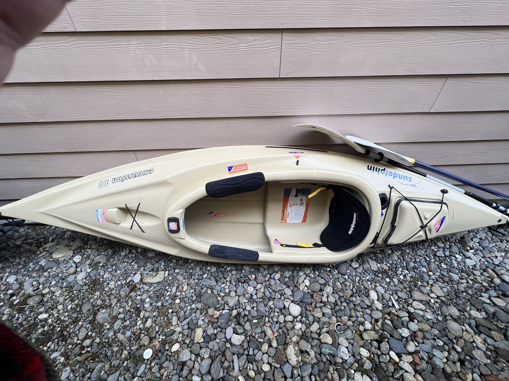 10’ Sun Dolphin Kayak and 8’ Whate Water Rafting Kayak Plus A Ton Of Extras. 