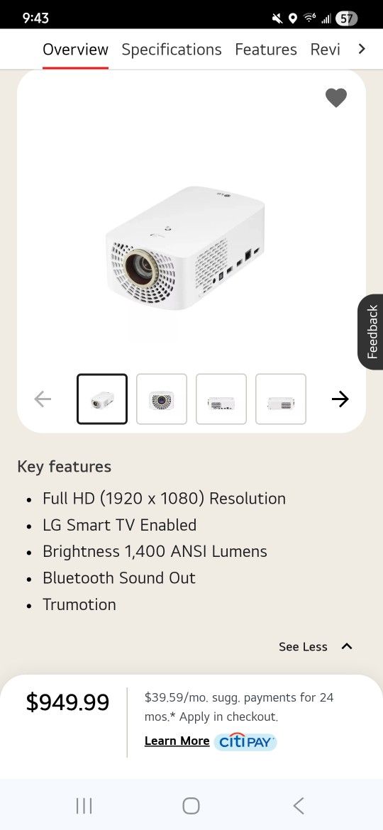 LG Projector 