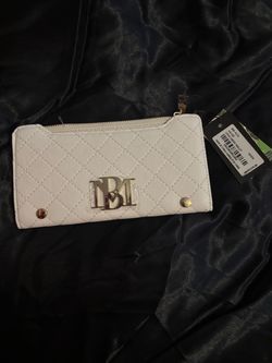 Badgley Mischka Quilted Long Card Wallet White