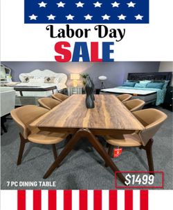 7 PC DINING TABLE