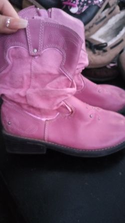 Pink boots size 12