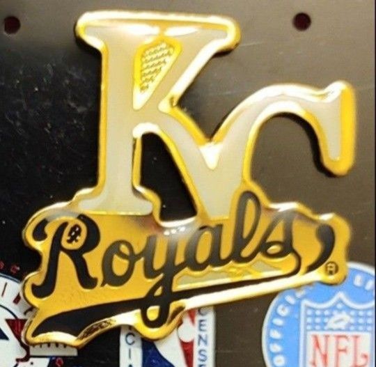 Kansas City Royals Vintage (1994) "LOGO & WORD" COLLECTOR'S Pin By Imprinted Products (New On Card) RARE! GREAT FOR HATS!👀🤯Please Read Description.