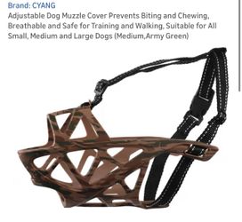 Adjustable Dog Muzzle Size: Medium 