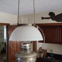 Hanging Kerosene Library Lamp