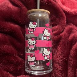 Hello Kitty Glass 20oz Libby Cup $18