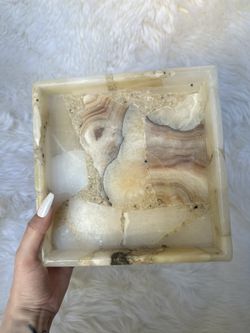 Beautiful onyx stone tray