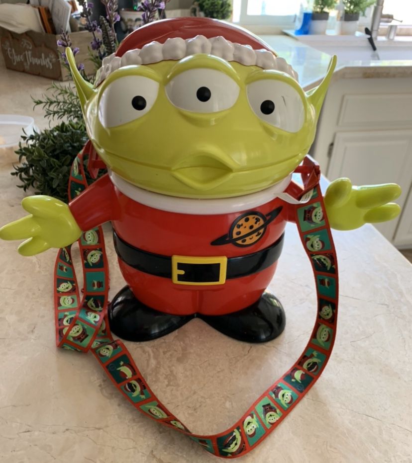 Disneyland Little Green Man Popcorn Bucket Christmas 2018 Pixar Toy Story