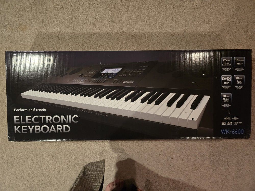Casio WK-6600 PPK 76-Key Premium Keyboard Pack