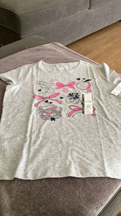 Wonder Nation Graphic Tee love to learn explore your mind girls shirt size xl 14-16 color gray new with tags