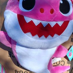 Mama Shark And Papa Shark Singing Stuffed Toy 