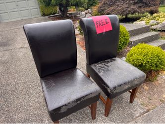 2 free pleather chairs