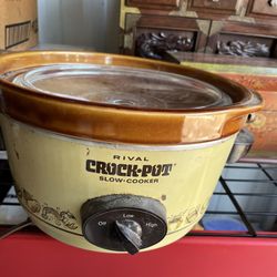 VINTAGE 5 QT. SLOW COOKER CROCK POT