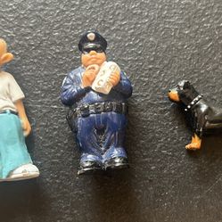 Homies Figurines Cop, Topo, Rottweiler