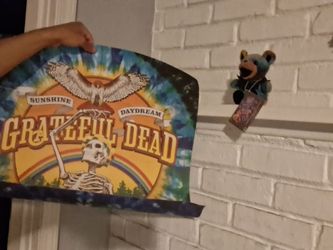 Vintage grateful Dead poster and bear