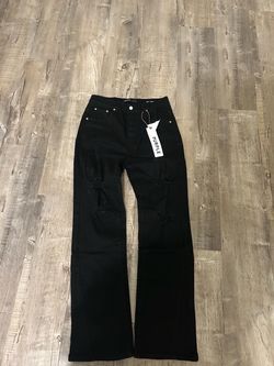 Purple jeans flared