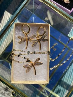 Dragonfly Jewelry Set