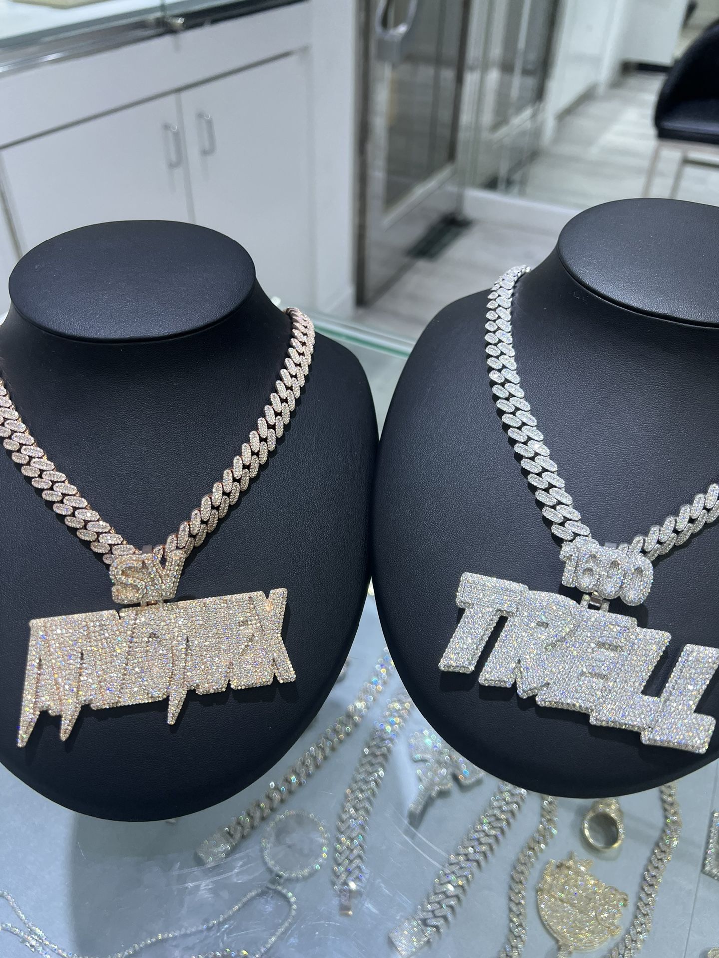 VVS CUSTOM 3” PENDANT & 10mm CUBAN CHAIN DEAL - Passes Diamond Tester, Top Quality