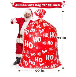 1 Pc Extra Large 71"X59" Big Giant Bags for Huge Presents, Oversized XXL Jumbo Holiday Bike Bag, Reusable Wrapping for Bicycle, Furniture, TV