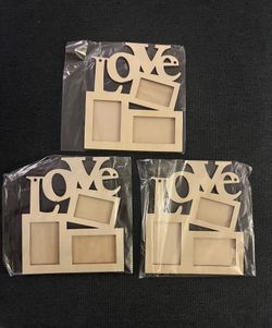 Wooden Love Frames