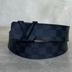 Louis Vuitton initiales checkered belt size 46in or 115cm